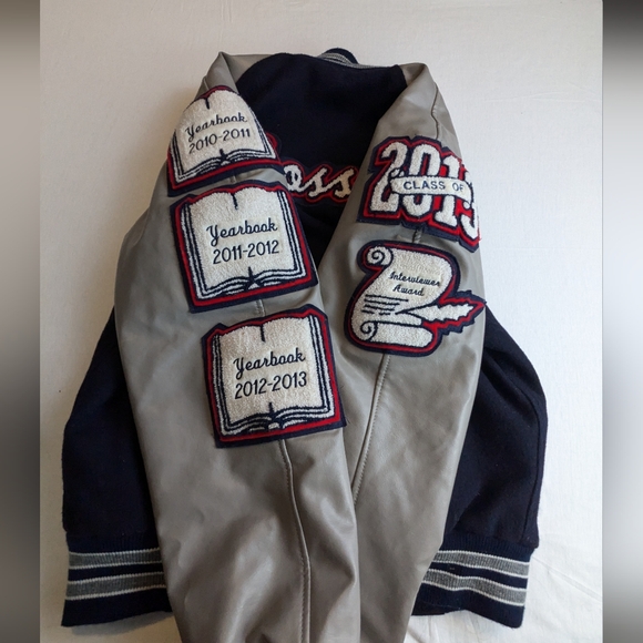 Vintage High School Varsity Jacket. - Picture 3 of 9